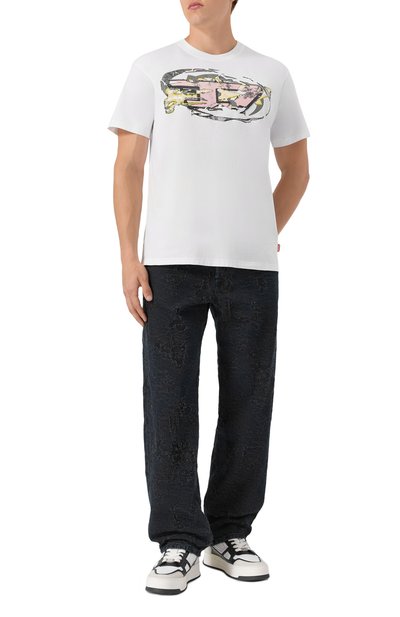 Хлопковая футболка DIESEL, арт. A19571/0PLAT, фото 2