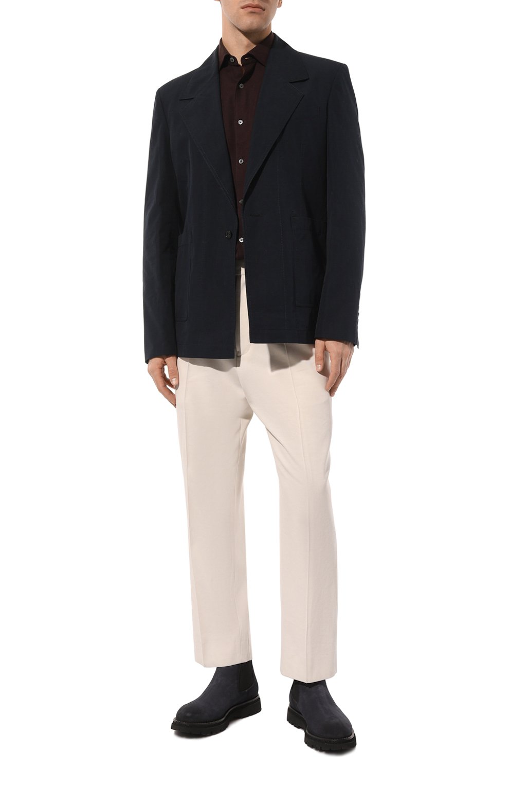 Сорочка из хлопка и кашемира ZEGNA, арт. UCX44A6/SRF5, фото 2