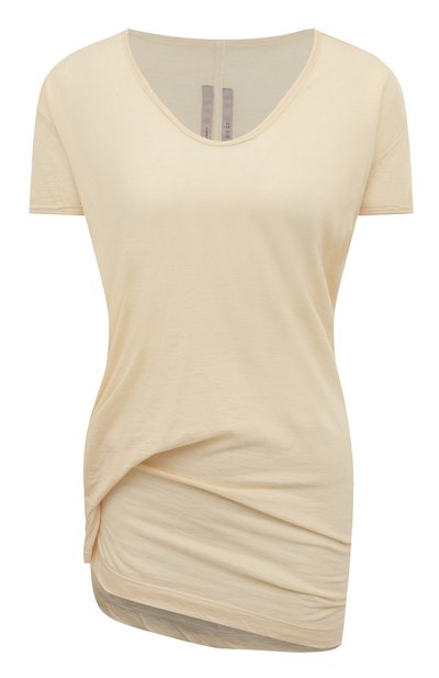 Женская хлопковая футболка RICK OWENS, арт. RP01B4206/JH