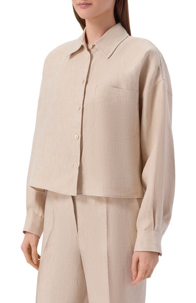 Льняная рубашка WEEKEND MAX MARA, арт. WKDCAP0, фото 3