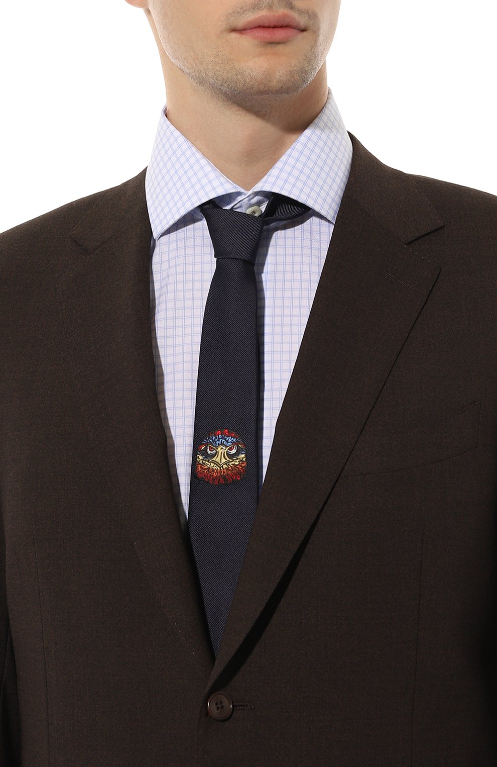 Шелковый галстук GUCCI, арт. 545822 4E017, фото 2