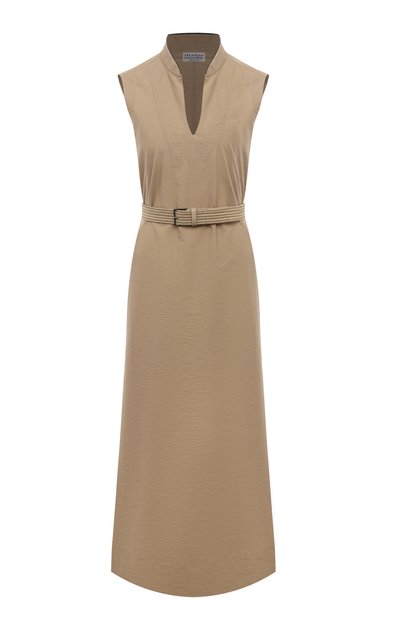 Женское хлопковое платье BRUNELLO CUCINELLI, арт. M0F79AEG63