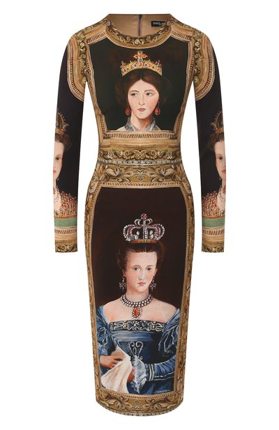 Женское платье с принтом DOLCE & GABBANA, арт. F6C0FT/GD024