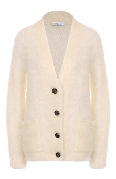 Женский кардиган из кашемира и шелка BRUNELLO CUCINELLI, арт. MLD346106