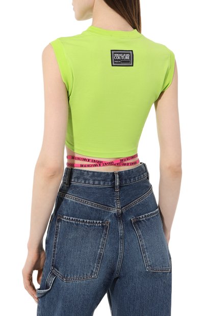 Хлопковый топ VERSACE JEANS COUTURE, арт. 74HAM603/J0020, фото 4