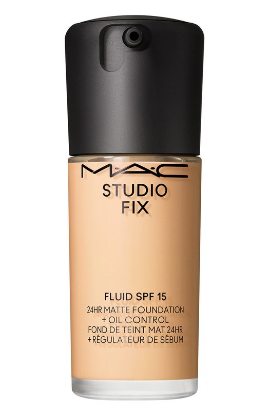 фото Тональная основа studio fix ​fluid spf 15 24hr matte foundation + oil control, nc15​ (30ml) mac