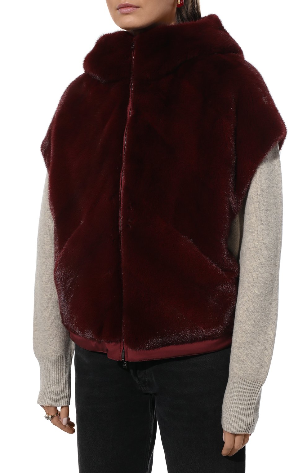 Двусторонний жилет из норки LORO PIANA, арт. FAL7230, фото 3