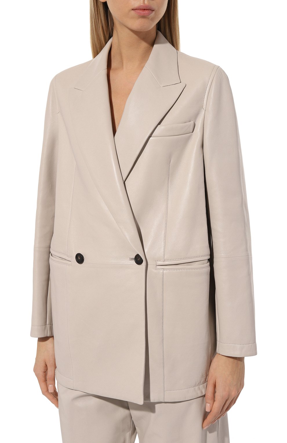 Кожаный жакет BRUNELLO CUCINELLI, арт. MPNGI7464, фото 3