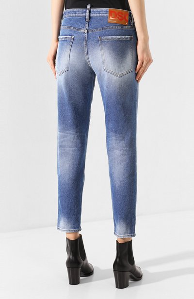 Джинсы DSQUARED2 синего цвета по цене 38250 руб., арт. S75LB0278/S30662, фото 4 Джинсы DSQUARED2, арт. S75LB0278/S30662, фото 4