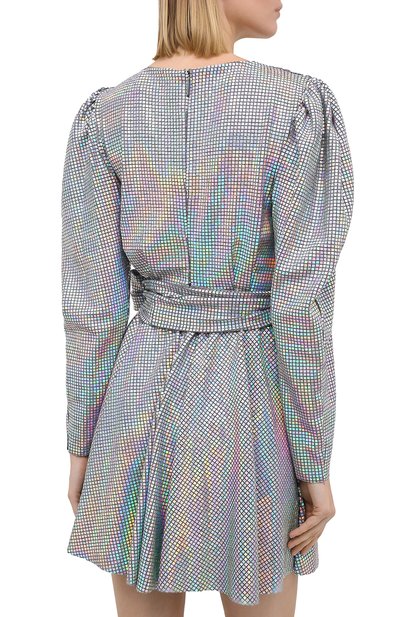 Платье MSGM серебряного цвета по цене 46900 руб., арт. 2941MDA152 207662, фото 4 Платье MSGM, арт. 2941MDA152 207662, фото 4