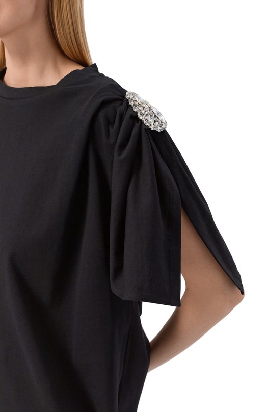 Хлопковый топ Area PF25AWTS0045FA01 Чёрный  PF25AWTS0045FA01 Фото 5