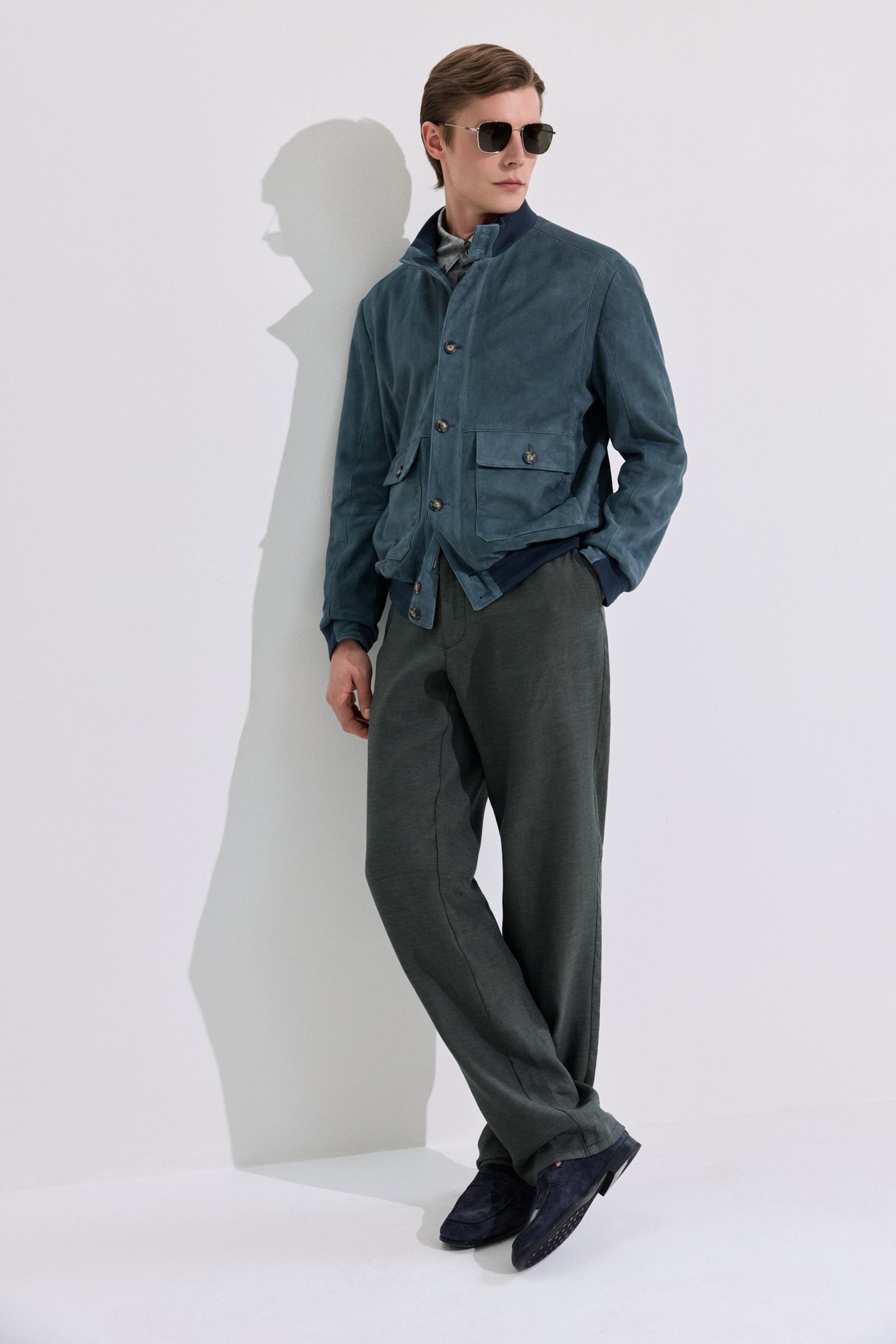 Рубашка из хлопка и шелка GIORGIO ARMANI, арт. GM003727/TE21684, фото 6