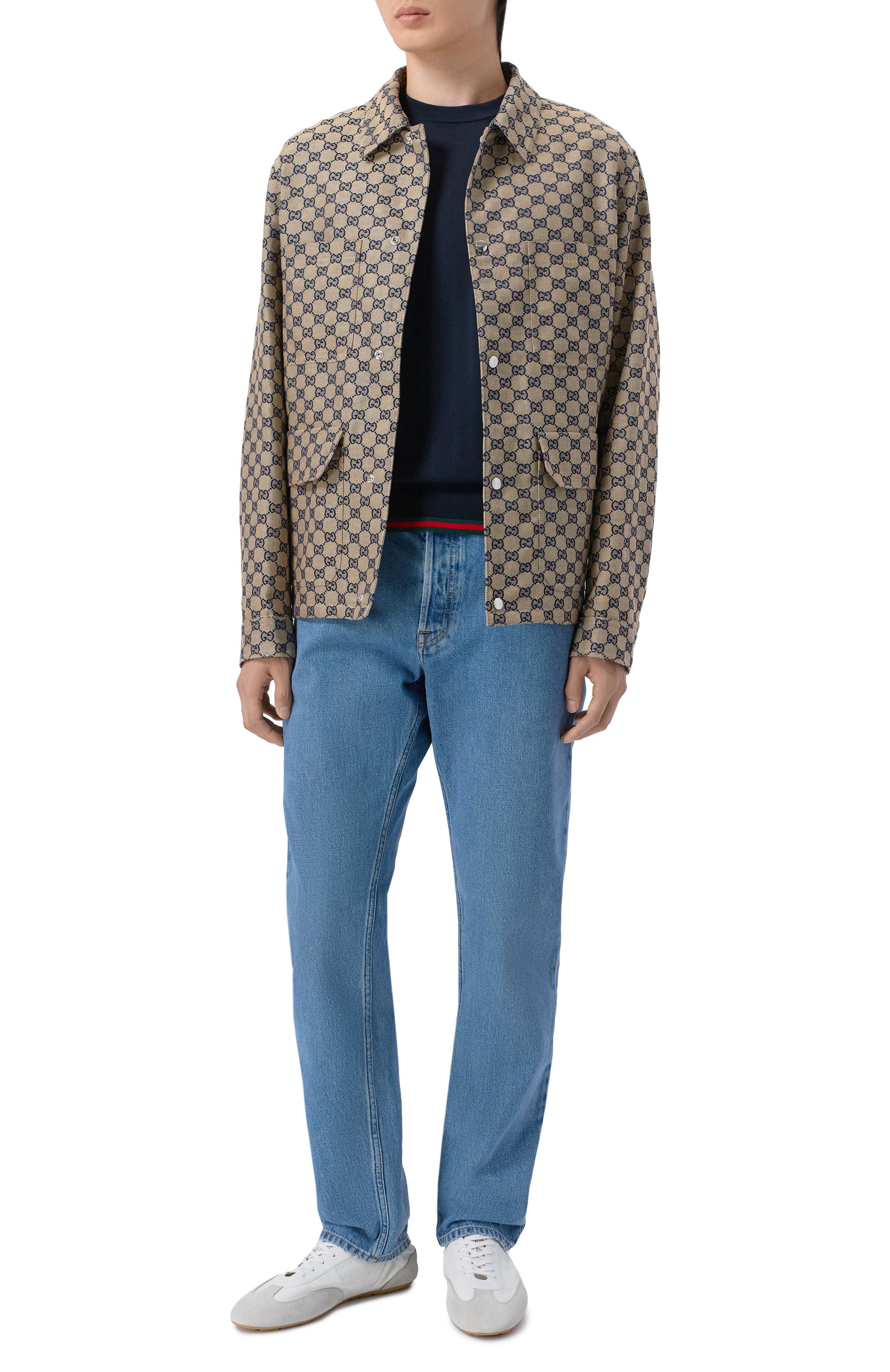 Льняная куртка-рубашка GUCCI, арт. 784252/ZAM7G, фото 2