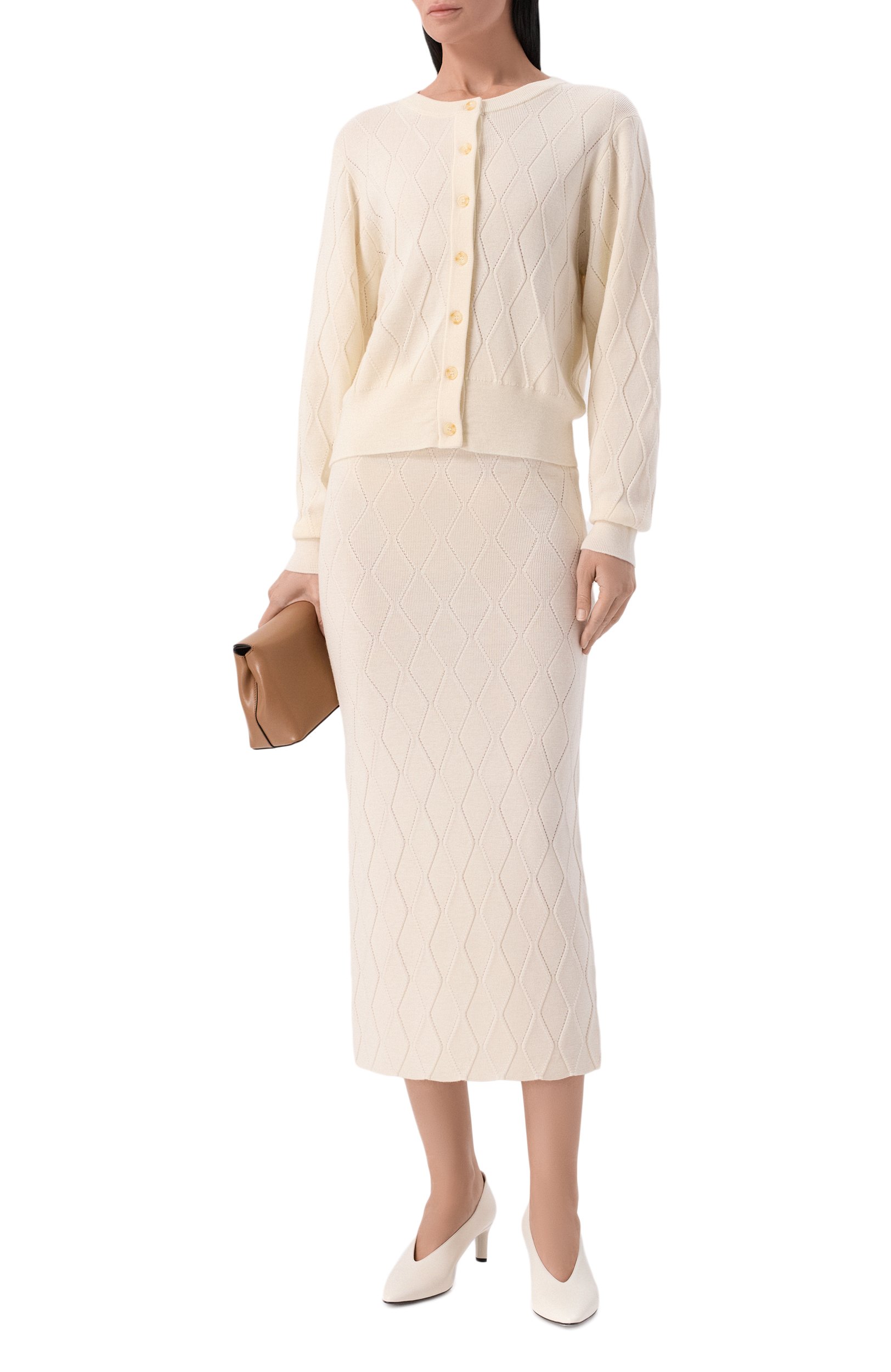 Шерстяная юбка YUZEFI, арт. SAI-STRAIGHT MIDI SKIRT, фото 2