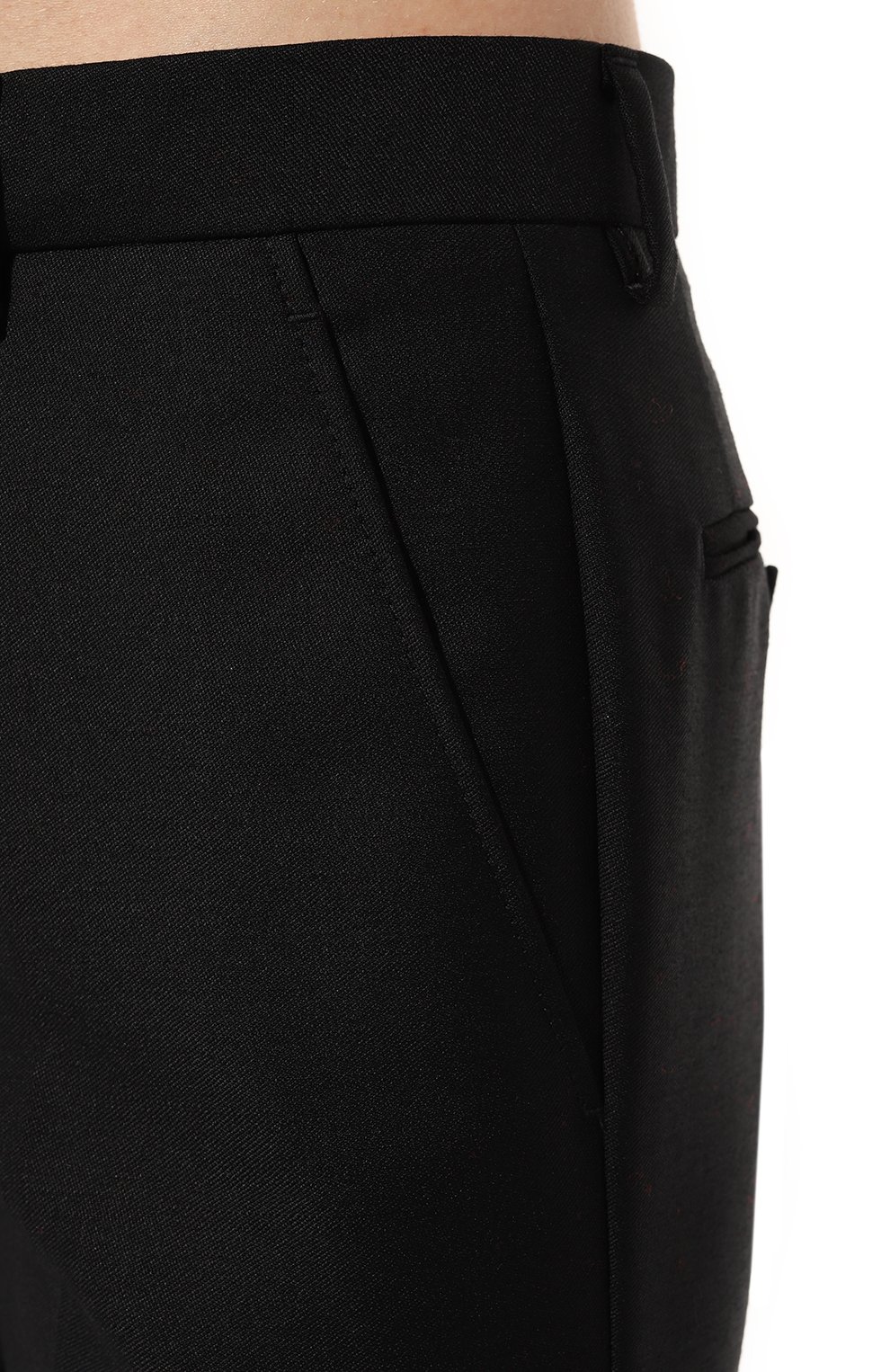 Шерстяные брюки GUCCI черного цвета по цене 158400 руб., арт. 570604 ZAA11, фото 5 Шерстяные брюки GUCCI, арт. 570604 ZAA11, фото 5