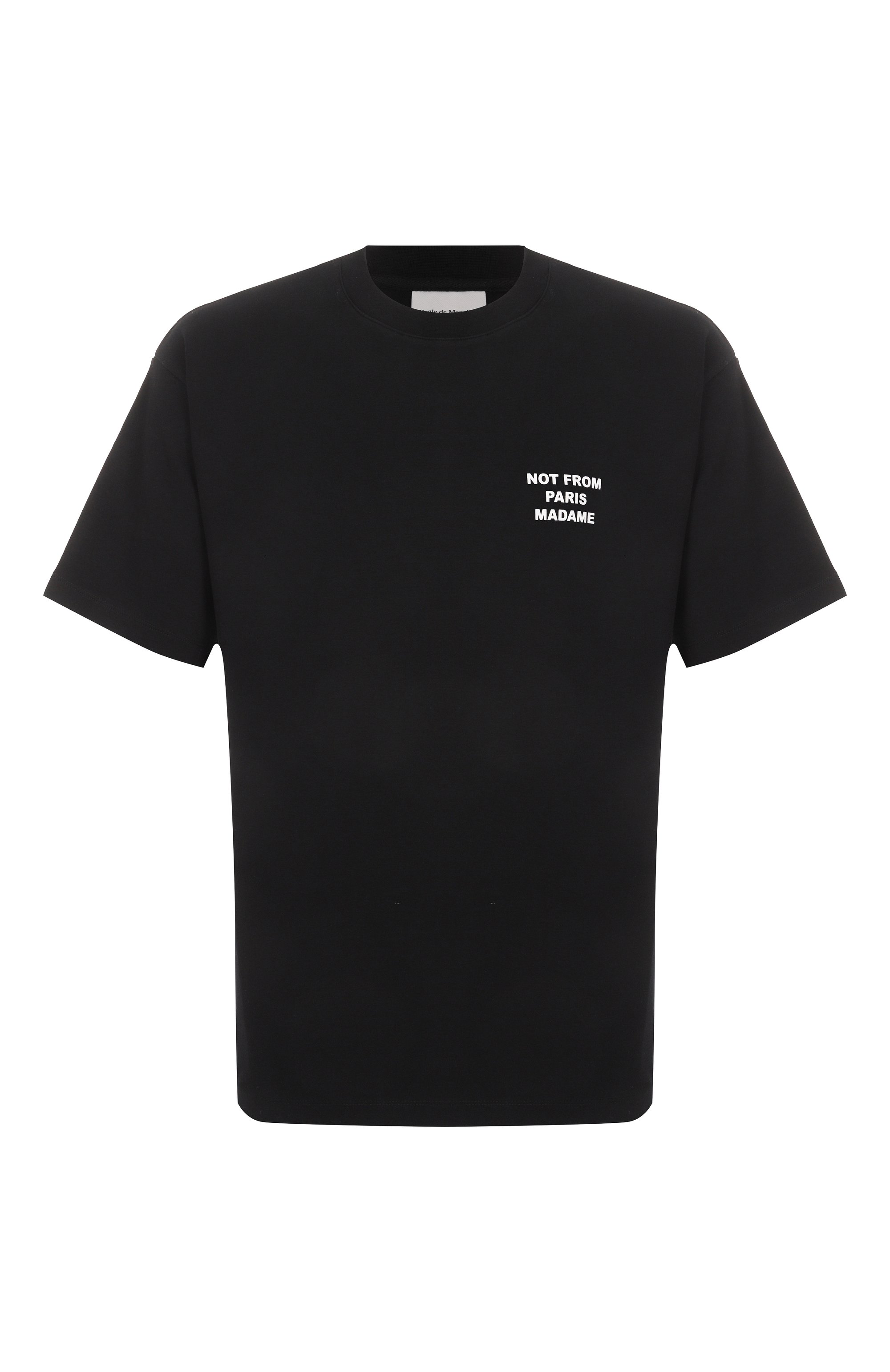 Хлопковая футболка DROLE DE MONSIEUR, арт. PERM-TS203-C0002-BL, фото 1