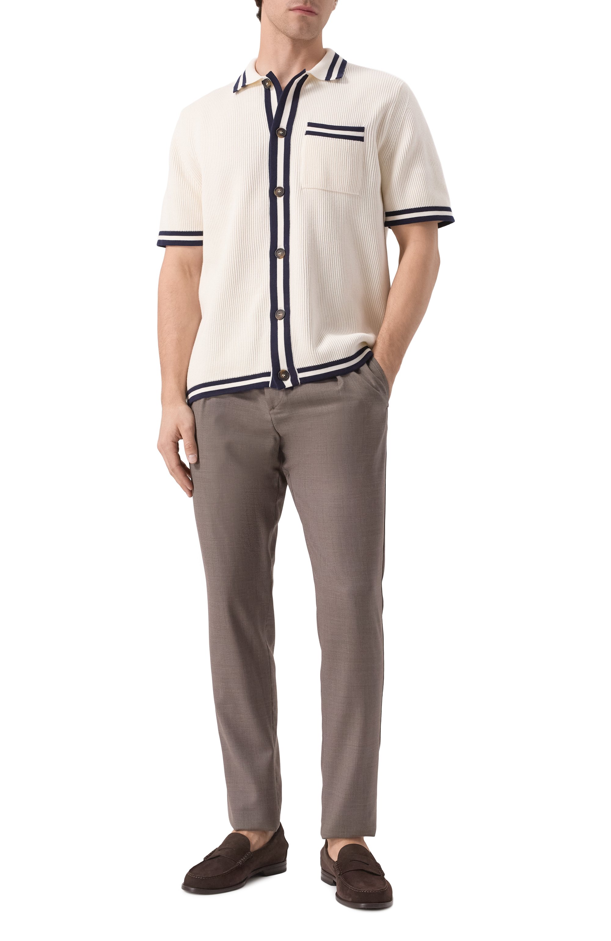 Хлопковая рубашка KITON, арт. UMM064401, фото 2