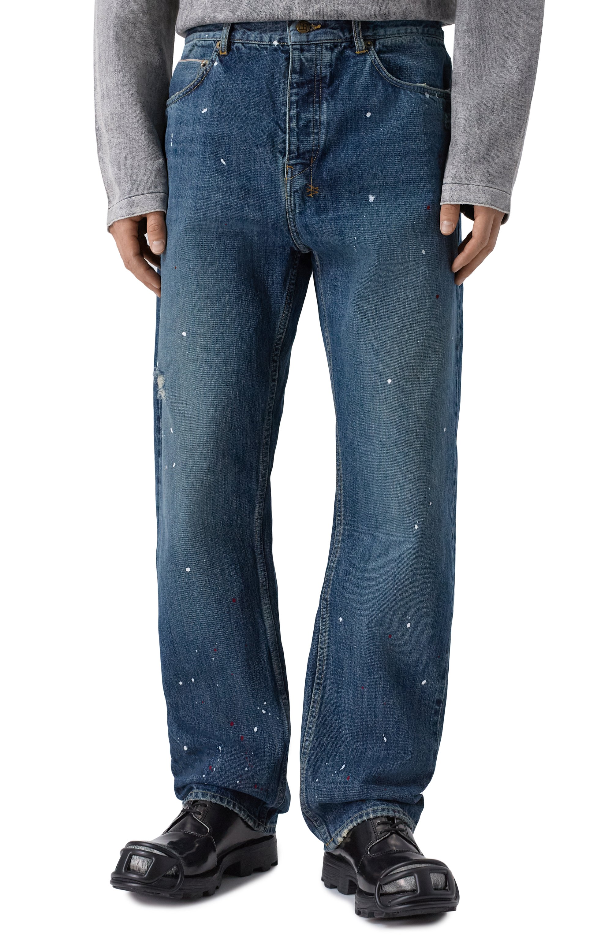 Джинсы KSUBI синего цвета по цене 54250 руб., арт. MEX24DJ039, фото 3 Джинсы KSUBI, арт. MEX24DJ039, фото 3