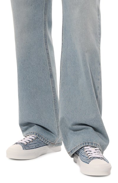 Текстильные кеды city low GIVENCHY голубого цвета по цене 65750 руб., арт. BH0050H1EK, фото 3 Текстильные кеды city low GIVENCHY, арт. BH0050H1EK, фото 3