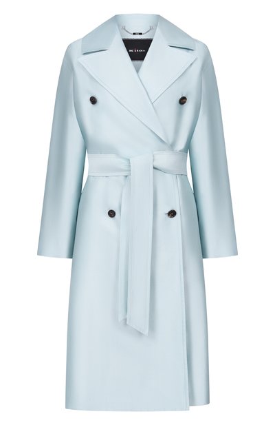 Женский тренч из хлопка и шелка KITON, арт. D61615K09R1921