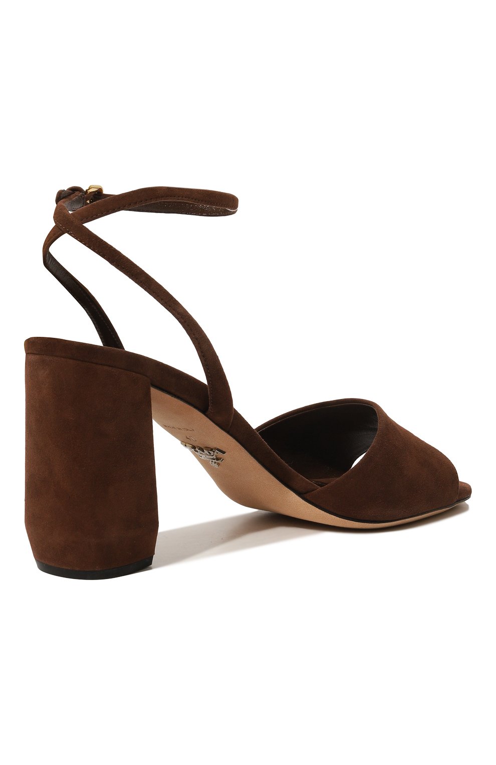 Замшевые босоножки PRADA, арт. 1X676L-008-F0038-085, фото 5