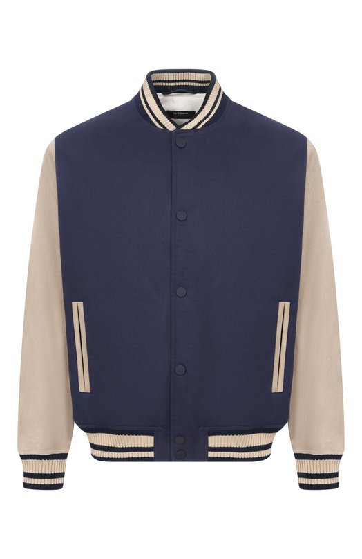 Хлопковый бомбер Kiton UGK151K0732H Синий UGK151K0732H