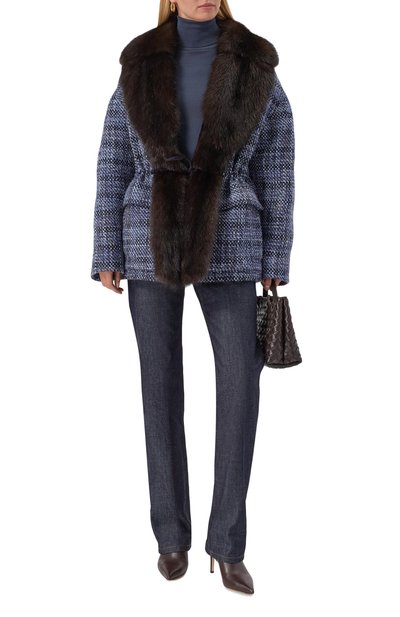 Куртка из кашемира и шелка с подкладкой из норки и воротником из соболя MVST, арт. M25.1MW.0001N/TES5002, фото 2