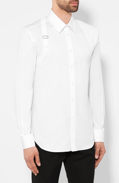 Хлопковая рубашка ALEXANDER MCQUEEN, арт. 575366/QNN19, фото 3