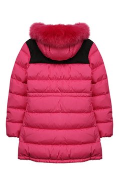 Детская пуховик plagnes MONCLER ENFANT фуксия цвета, арт. E2-954-49957-25-5399E/12-14A | Фото 2 (Кросс-КТ: Зима; Девочки Кросс-КТ: Пуховик-верхняя одежда; Рукава: Длинные; Материал внешний: Синтетический материал; Материал подклада: Синтетический материал; Материал утеплителя: Пух и перо; Статус проверки: Проверена категория)