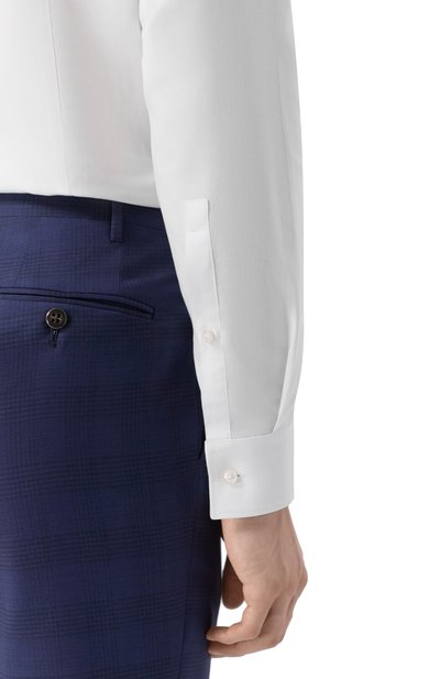 Хлопковая сорочка HUGO белого цвета по цене 11800 руб., арт. 50519821, фото 5 Хлопковая сорочка HUGO, арт. 50519821, фото 5