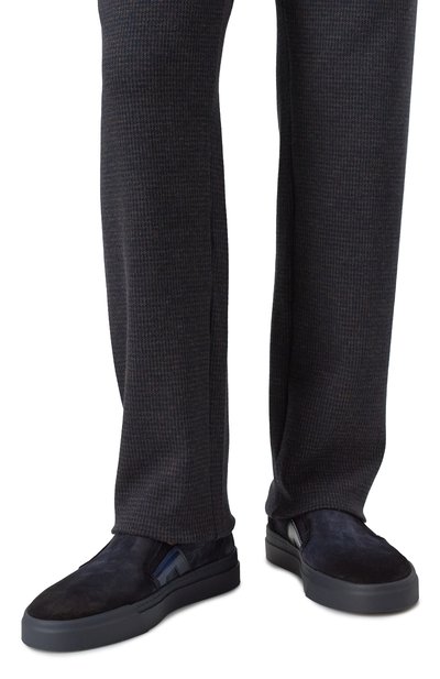 Замшевые слипоны gloria SANTONI, арт. MBGG219460CNTASY, фото 3