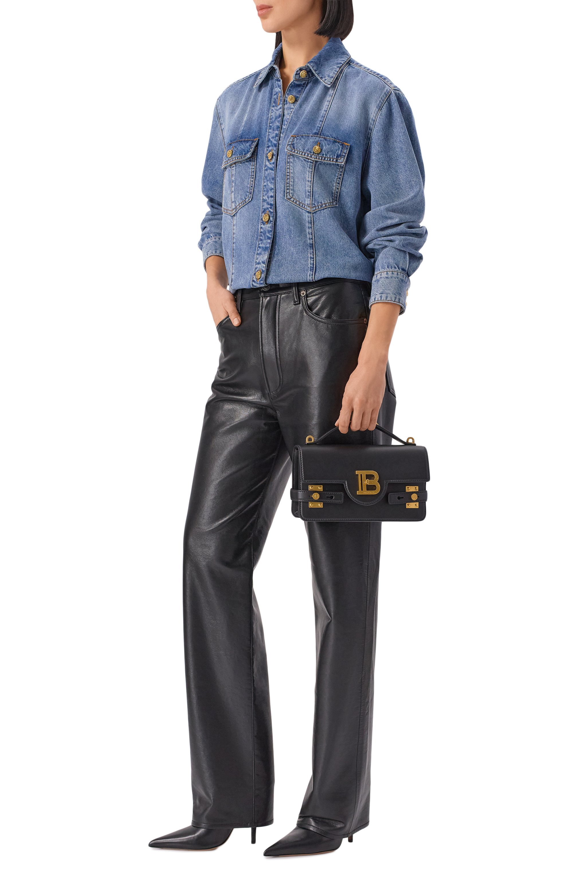 Сумка b-buzz 24 BALMAIN, арт. FN0DA828/LPRS, фото 7