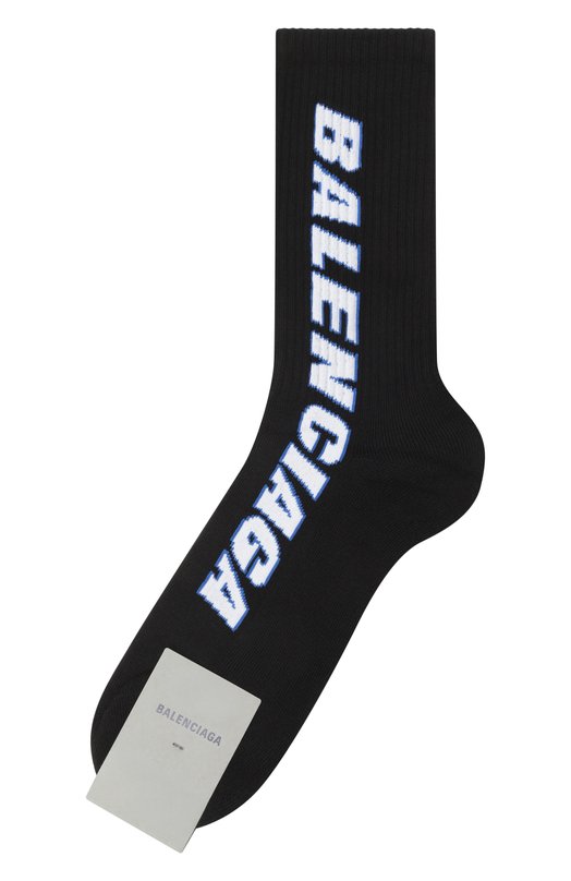 Хлопковые носки Balenciaga 849797/4F1B5 Чёрный 849797/4F1B5