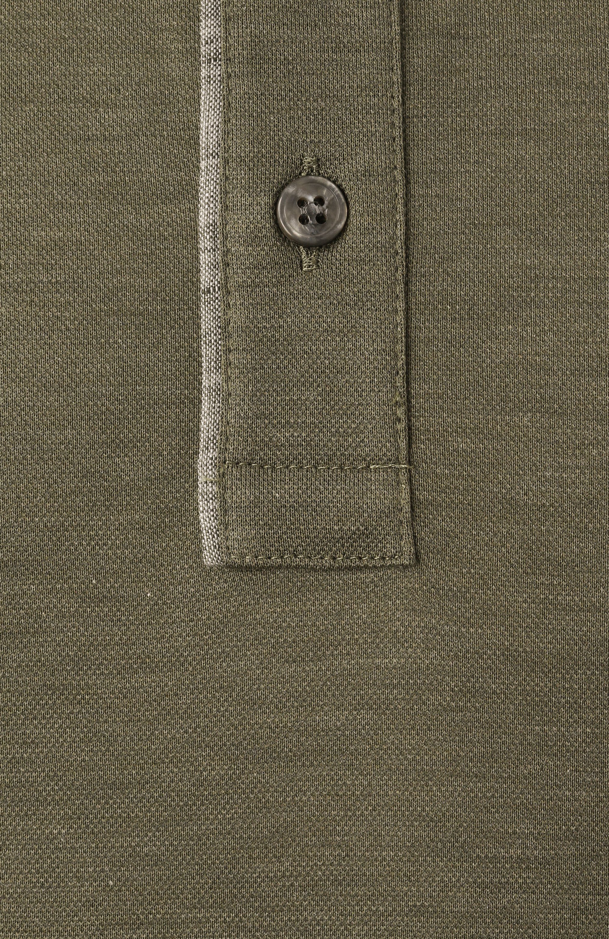 Хлопковое поло PAUL&SHARK хаки цвета по цене 33050 руб., арт. 25411224/3XL, фото 6 Хлопковое поло PAUL&SHARK, арт. 25411224/3XL, фото 6