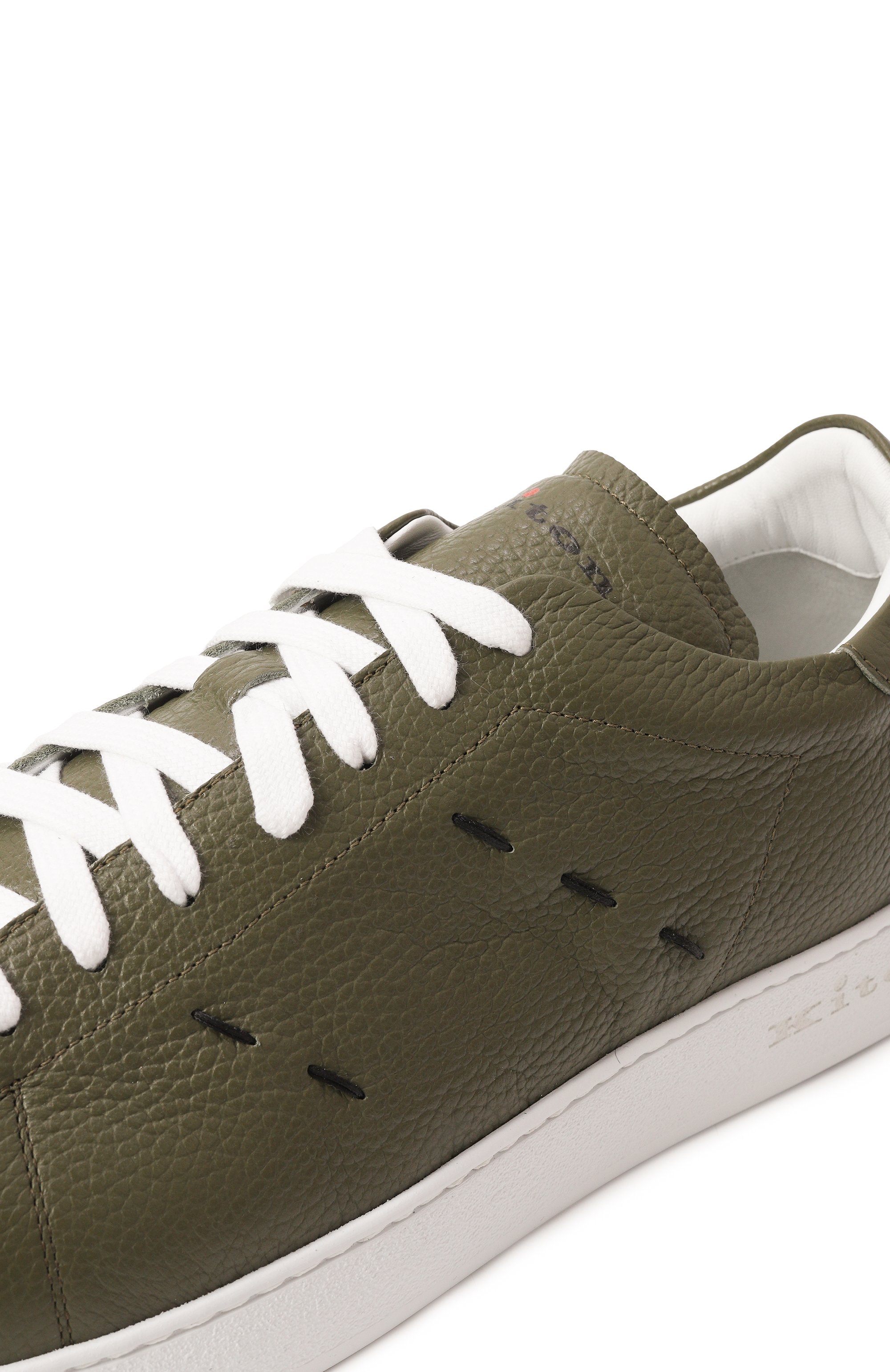 Кожаные кеды KITON, арт. USSA068N0114907, фото 7