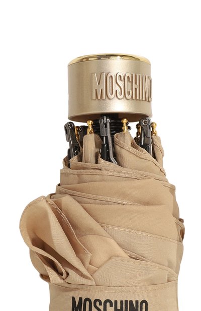 Складной зонт MOSCHINO темно-бежевого цвета по цене 9655 руб., арт. 8188-SUPERMINID, фото 5 Складной зонт MOSCHINO, арт. 8188-SUPERMINID, фото 5