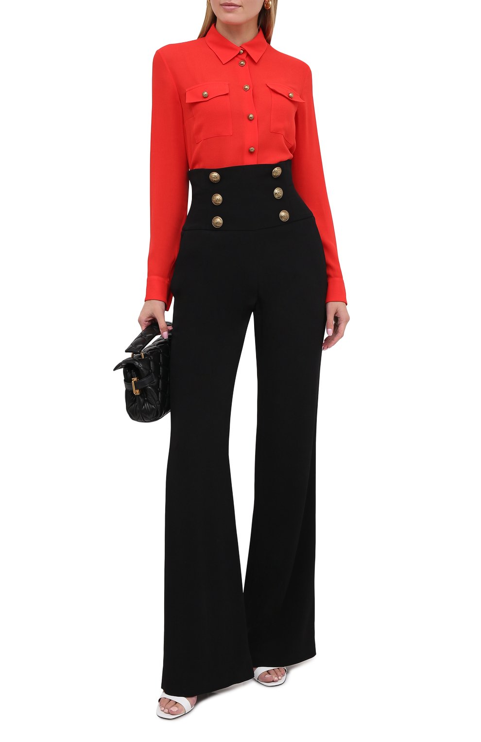 Шелковая рубашка BALMAIN, арт. UF12670/S037, фото 2