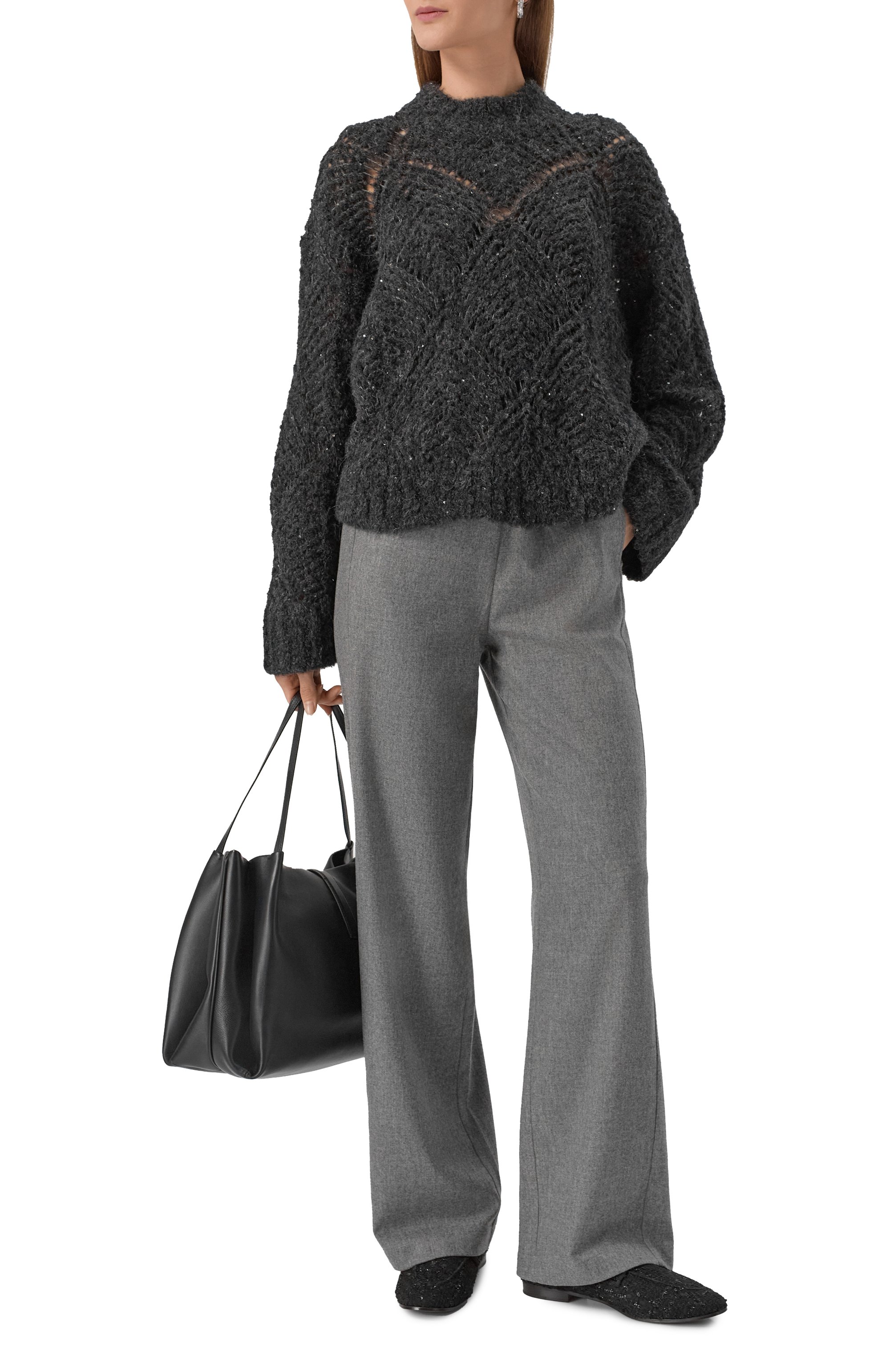 Брюки из шерсти и кашемира GRAN SASSO серого цвета по цене 55750 руб., арт. 76271/58897, фото 2 Брюки из шерсти и кашемира GRAN SASSO, арт. 76271/58897, фото 2