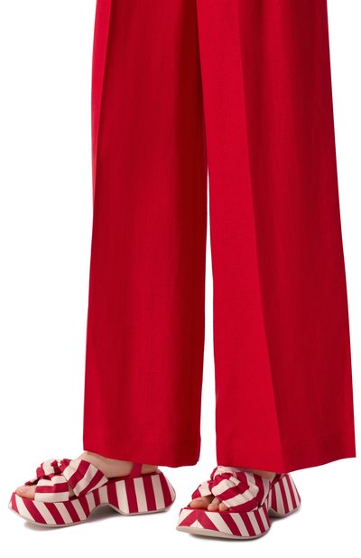 Текстильные сандалии mini yoko VIC MATIE красного цвета по цене 34300 руб., арт. 1G3254D_E02G070410, фото 3 Текстильные сандалии mini yoko VIC MATIE, арт. 1G3254D_E02G070410, фото 3