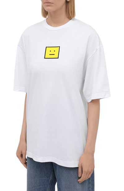 Хлопковая футболка ACNE STUDIOS, арт. CL0101/W, фото 3