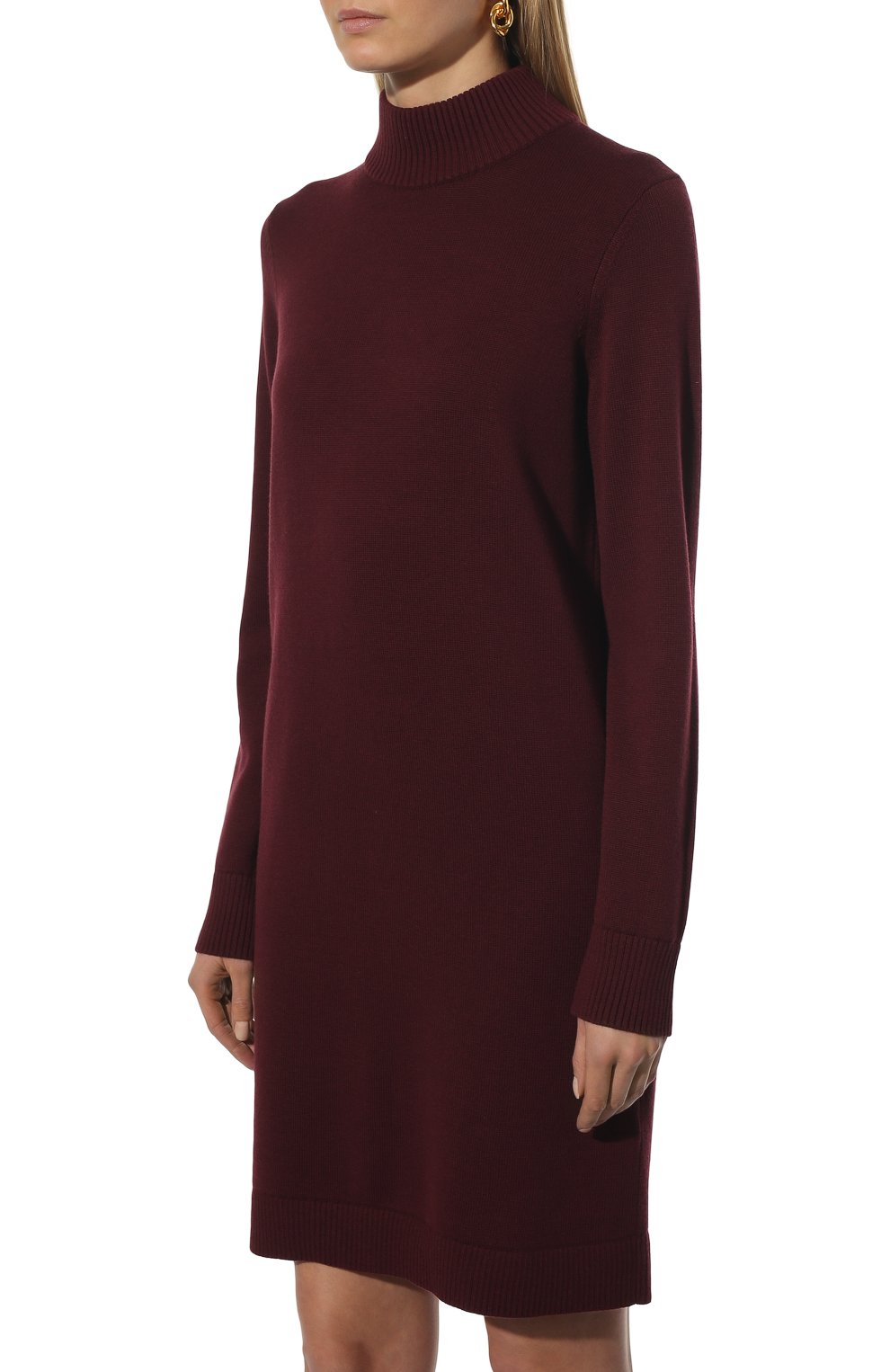 Платье из хлопка и шерсти BOSS, арт. 50436150, фото 3