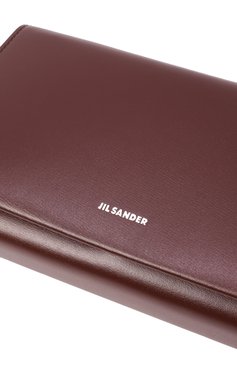 Женская сумка all-day JIL SANDER бордового цвета, арт. J07ZH0012/P5355 | Фото 3 (Материал: Натуральная кожа; Материал сплава: Проставлено; Ремень/цепочка: На ремешке; Драгоценные камни: Проставлено; Размер: mini)