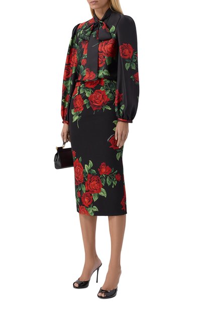 Шелковая блузка DOLCE & GABBANA, арт. F5U59Z/IS137, фото 2