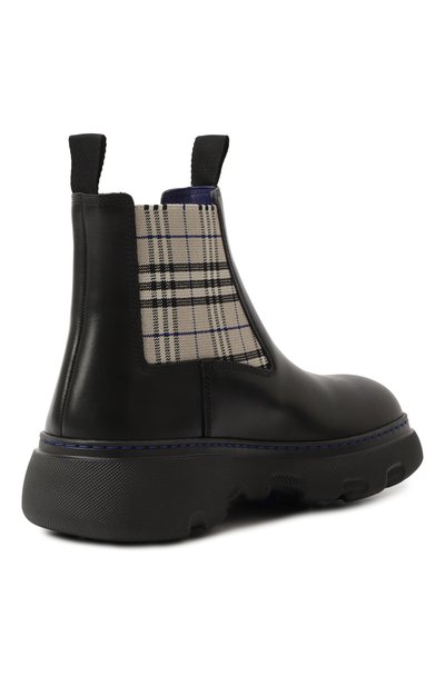 Кожаные челси creeper BURBERRY черного цвета по цене 112500 руб., арт. 8102718, фото 5 Кожаные челси creeper BURBERRY, арт. 8102718, фото 5