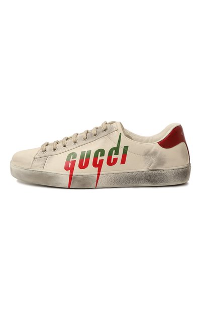 Кожаные кеды ace GUCCI, арт. 576137 A38V0, фото 2