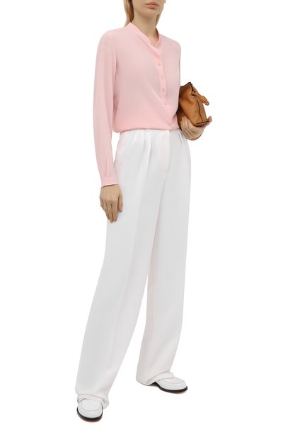 Блузка из вискозы STELLA MCCARTNEY светло-розового цвета по цене 59950 руб., арт. 531885/SRA33, фото 2 Блузка из вискозы STELLA MCCARTNEY, арт. 531885/SRA33, фото 2
