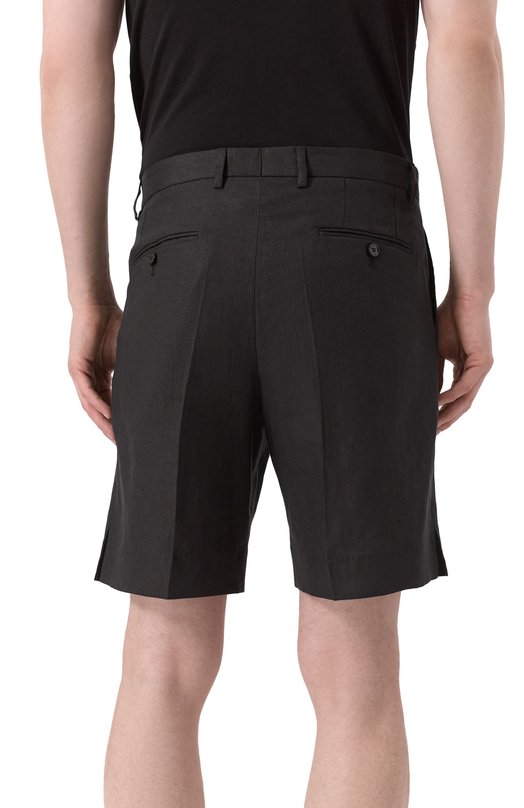 Льняные шорты Dolce & Gabbana GW0MAT/FU4K6 Чёрный  GW0MAT/FU4K6 Фото 4