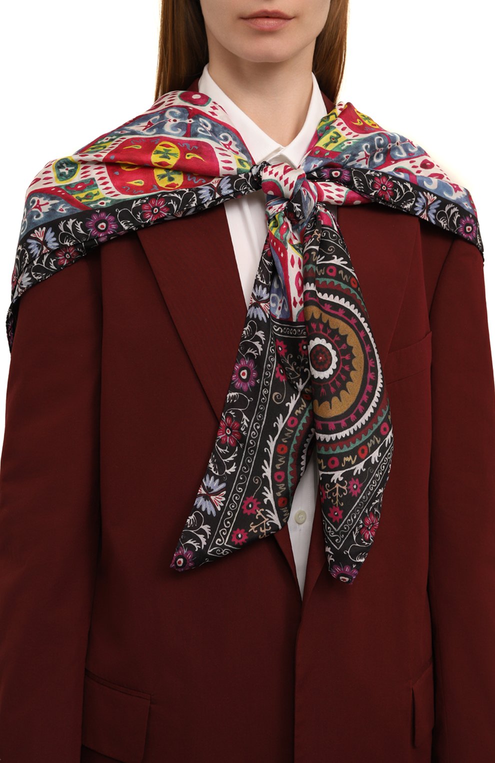 Шелковый платок сюзане GOURJI, арт. T21SUZ7RDR, фото 2