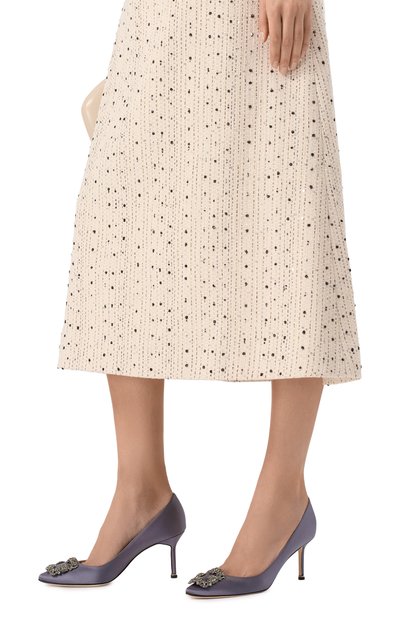 Текстильные туфли hangisi 70 MANOLO BLAHNIK, арт. 9XX-0662/SAT, фото 3