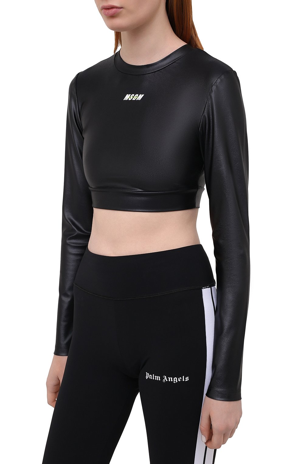 Топ MSGM черного цвета по цене 13600 руб., арт. 3045MDM03 217251, фото 3 Топ MSGM, арт. 3045MDM03 217251, фото 3